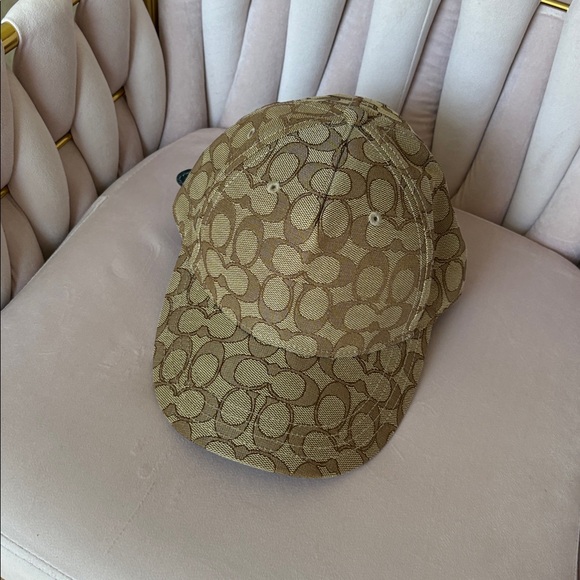Coach Handbags - Coach Brown Signature Canvas Hat